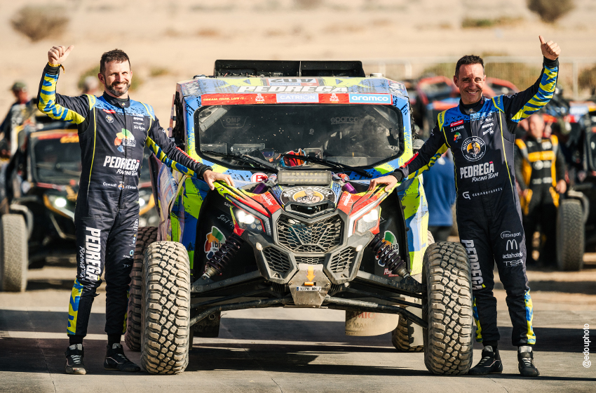 Gerard i Toni abans de la sortida del Dakar