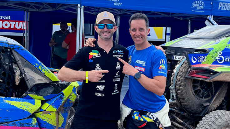 Gerard Farrés i Toni vingut a la presentació del Dakar 2026